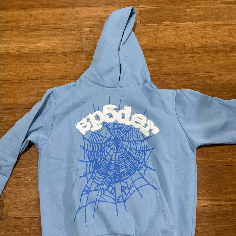 Blue Spider Graphic Hoodie